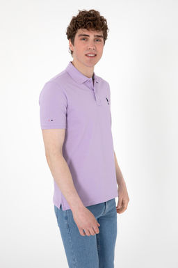 Erkek Slim Fit Polo Yaka Lila Basic Ti__rt Sepette S_rpriz _ndirim - U.s. polo assn фото 10