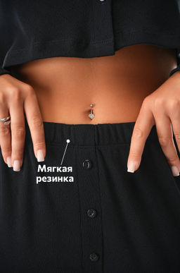 Женская пижама - тройка из ажурного хлопка Happyfox