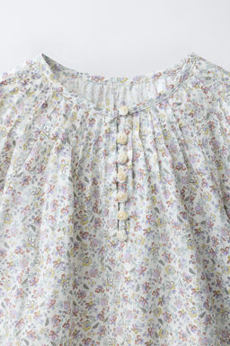 BLUSA JARETAS FLORES / Malva - Zara фото 4