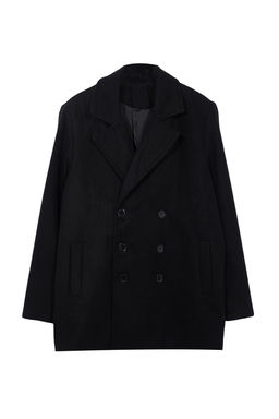 Trendyolmilla Man Haki Regular Fit Kruvaze Kapama Dokulu K?sl?k Kaban TMNAW23KB00002  фото 14