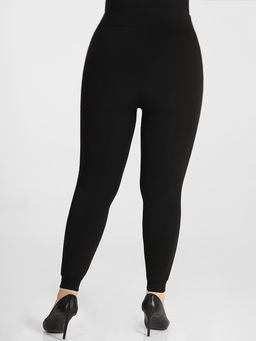 Лосины утепленные женские зимние с мехом - Almond фото 5