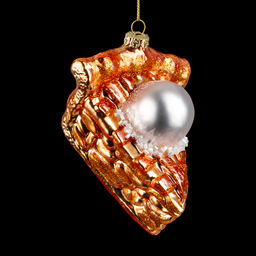 Цена за 6 шт. Украшение ErichKrause Decor Яблочный пирог с мороженым 10см, стекло