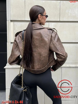 Женская кожаная куртка косуха - Bruno фото 6