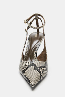 ANIMAL PRINT SLINGBACK HEELED SHOES - Zara фото 6