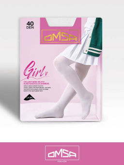 (Omsa) Collant GIRL 40 (ЧЗ) bianco