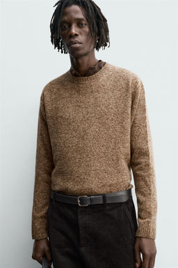 100% WOOL TEXTURED JUMPER - Zara фото 5