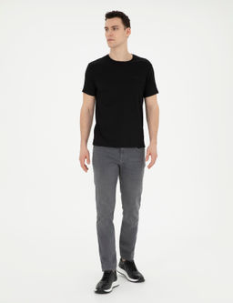 Gri Slim Fit Jean Pantolon