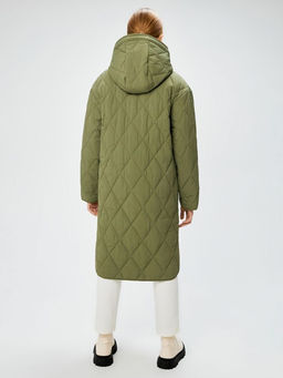 ACOOLA / Пальто детское для девочек Gallo хаки  фото 4