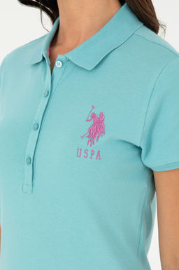 Женское мятное трикотажное платье - U.s. polo assn фото 6