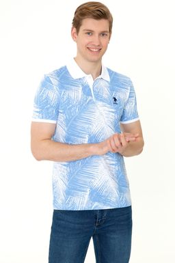 U. S. Polo Assn Мужская темно-синяя футболка с воротником-поло