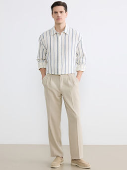 Regular Fit ?izgili Erkek G?mlek