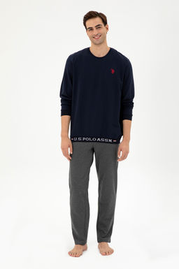 Мужской темно-синий пижамный комплект Неожиданная скидка в корзине