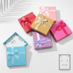 Цена за 6 шт. Коробочка подарочная под набор «Палетка», 9×9 см, МИКС