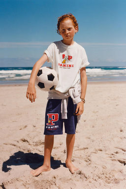 CAMISETA ESTAMPADO PANINI  / Blanco