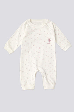 Белый детский комбинезон для девочки без пинеток Неожиданная скидка в корзине