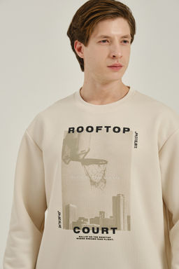 Свитшот Бежевый ROOFTOP COURT Sweatshirt - Anta фото 3