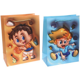 Пакет подарочный "Для сына" 18*24*8.5 см, микс