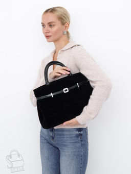 Сумка женская кожаная 91156SMS black Velina Fabbiano-Safenta в Новосибирске