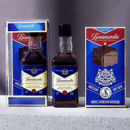 Подарочный набор Богатства и процветания, гель для душа виски 250 мл и мыло для рук, Чистое счастье