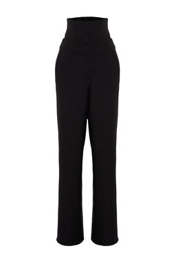 Siyah Korse Detayl? Dokuma Pantolon TPRSS23PL00033