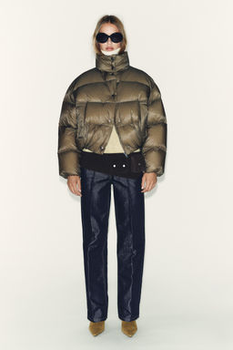 SHORT WATER-REPELLENT WINDPROOF PUFFER JACKET