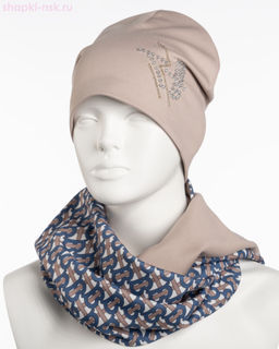 0190к СП Комплект флис (шапка+снуд) (56-58)