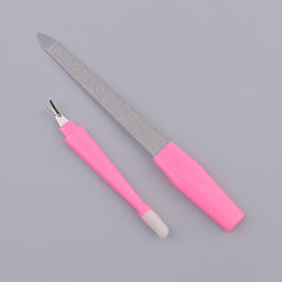 Пилка - триммер - пушер для ногтей, разборная, 20 см, МИКС