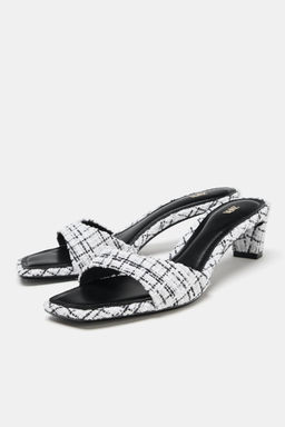 FABRIC HEELED SANDALS - Zara фото 2