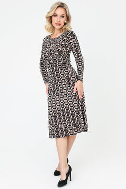 Платье женское 6094/01/Черно-белый - Rise фото 12