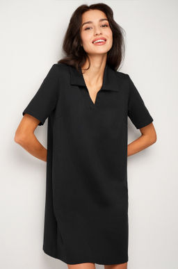 Женское базовое платье - поло Happyfox