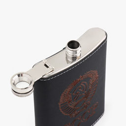 Фляжка СССР, нержавеющая сталь, 240 мл, 8 oz