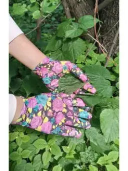 Перчатки садовые с покрытием серые  Zema Цена за 3 пары.