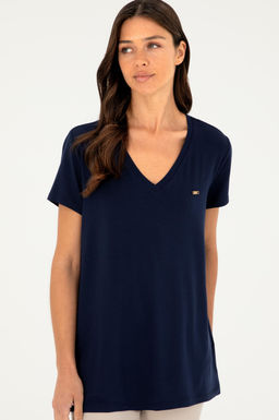 Kad_n Lacivert Basic Ti__rt Sepette S_rpriz _ndirim - U.s. polo assn фото 3