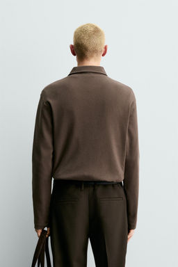 BRUSHED TEXTURED POLO SHIRT ORIGINS - Zara фото 3