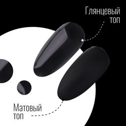 Гель лак для ногтей, однотонный, 3-х фазный, 8мл, LED/UV, цвет чёрный (002)