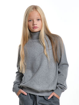Джемпер (водолазка) 33-12240 т.серый
