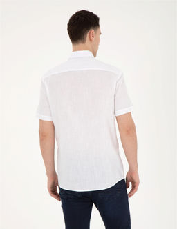 Beyaz Regular Fit K_sa Kollu G_mlek - Pierre cardin фото 5