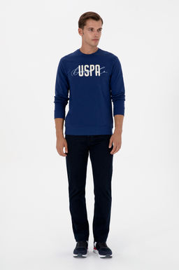 Erkek _ndigo Sweatshirt Sepette S_rpriz _ndirim - U.s. polo assn фото 4