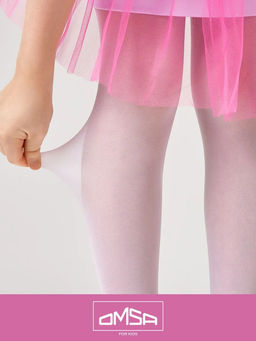 (Omsa) Collant GIRL 40 (чз) bianco