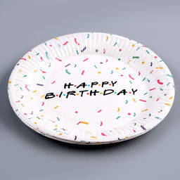 Набор бумажной посуды Happy birthday: 6 тарелок, 6 стаканов - Страна карнавалия фото 7