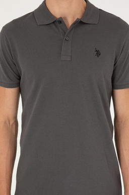 Мужская базовая футболка антрацитового цвета Неожиданная скидка в корзине - U.s. polo assn фото 6