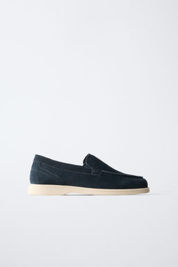 SPLIT SUEDE DECK SHOES
