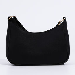 Сумка багет из искусственной кожи,19х15х6.5 см, чёрный цвет - Nazamok фото 5