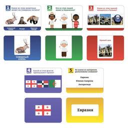 Викторина «Что, откуда и куда?», 100 карточек