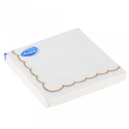 Салфетки бумажные 33х33см Лилия, 2-х слойные, 20 штук в упаковке, Фрейм (Россия) - Домашняя мода фото 2