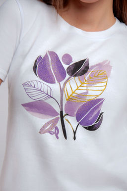 Арт. 3749 Футболка женская 42-50 (5 шт) Цвет:белый - Калинка фото 5