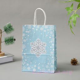 Подарочный пакет Снежинка маленький - Купи слона фото 2