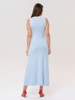 Платье женское ZZ-03005 l.blue/white
