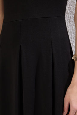 TRENDYOLMILLA Siyah A Line/Can Kesim Maxi Orme Elbise TWOSS25EL00073 фото 4