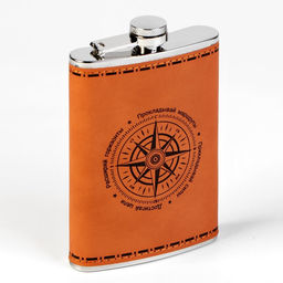 Подарочный набор Компас: фляжка 270 мл, 4 стопки, воронка - Сима-ленд фото 4